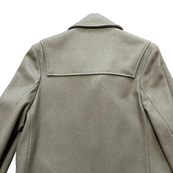 VTG WOOLRICH Pure Wool Duffle Coat in Taupe brown 60s 70s SZ 40 - Picture 4 of 10